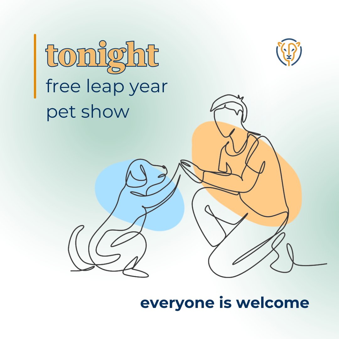 Lionrock Life Community presents
LEAP Year Pet Show
Thursday, February 29, 2024
FREE 2-hour event; all are welcome!

We're bringing our animals together on screen and enjoying these unique relationships in our lives. [lionrock.life/marathon]
#LeapYear #Pets #Lionrock