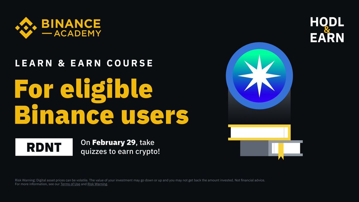 Binance Learn & Earn is back! Challenge yourself by completing the quizzes  and earn free crypto 🤝 Start here ➡️ https://t.co/L8d5xS5wTB