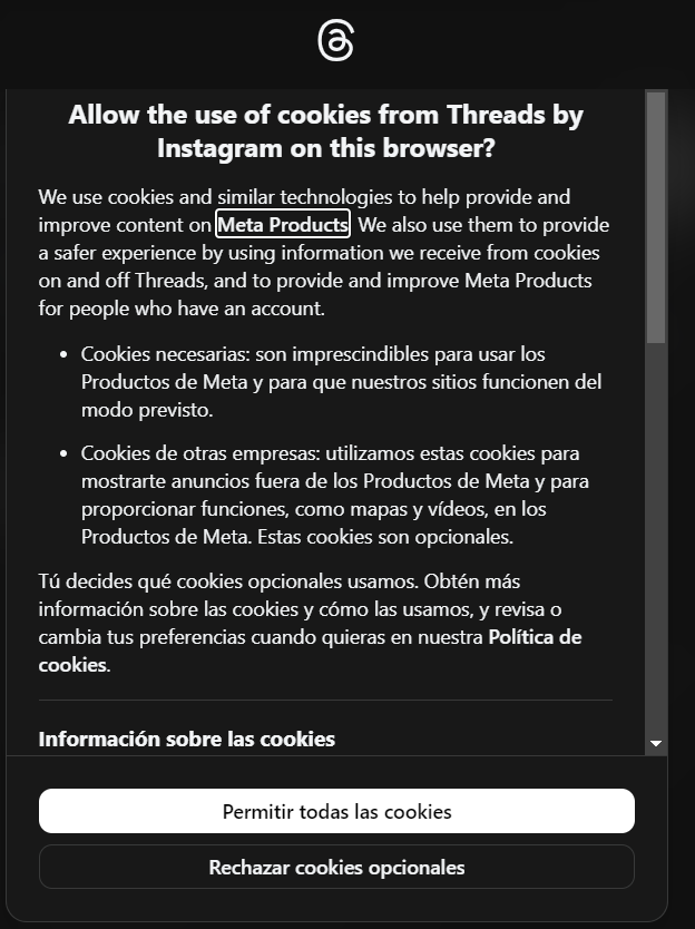 Curious incident, does <a href="/Meta/">Meta</a> know I speak #Spanish and #English?  Strange #Bug ? 🤔😂