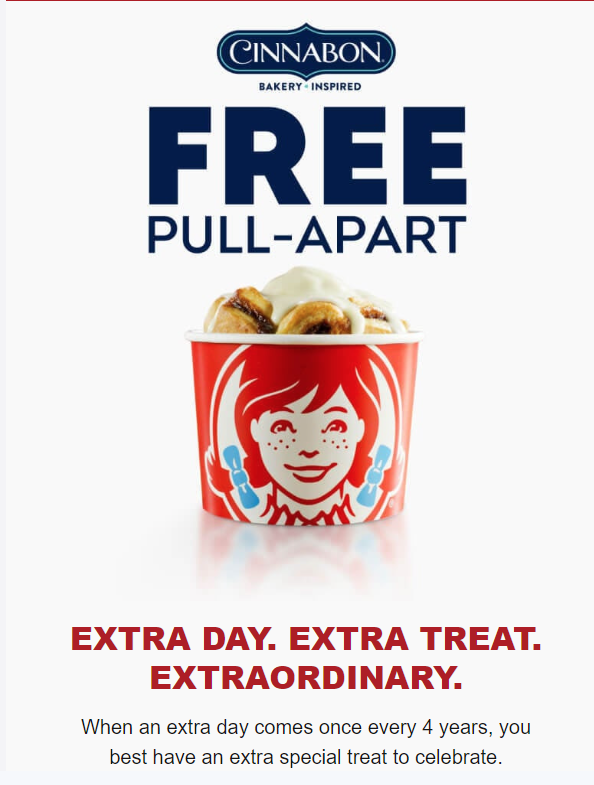 TheHeadShakeApp's tweet photo. @DiMartinoBooth Free Wendy's Cinnabon today in the Wendy's App. Would go great with a Frosty! If you plan to go back. :-) https://t.co/piamJ0aSEO