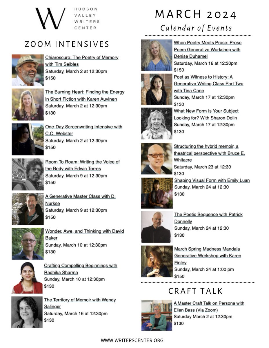 HVWritersCenter (@hvwriterscenter) on Twitter photo Join HVWC this March for writing workshops, poetry readings, & more! writerscenter.org/calendar/ #amwriting #artswestchester #poetry #WritingCommunity Join HVWC this March for writing workshops, poetry readings, & more! writerscenter.org/calendar/ #amwriting #artswestchester #poetry #WritingCommunity