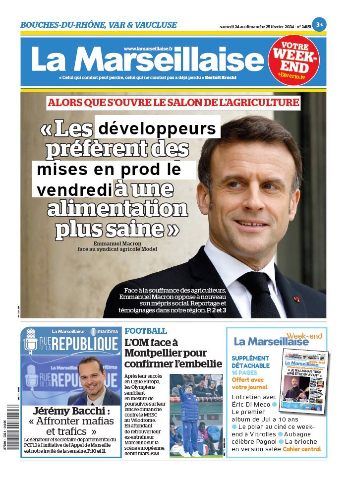 Pas le vendredi. tweet media