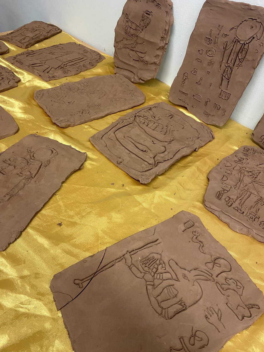MsWardPBIS's tweet photo. Year 3 also showcased their excellent work from their topic including death masks, clay work, canopic jars, mummification science investigation and pyramid structures. Thank you for sharing @missmwhaites https://t.co/n8Kw2T7Gbj