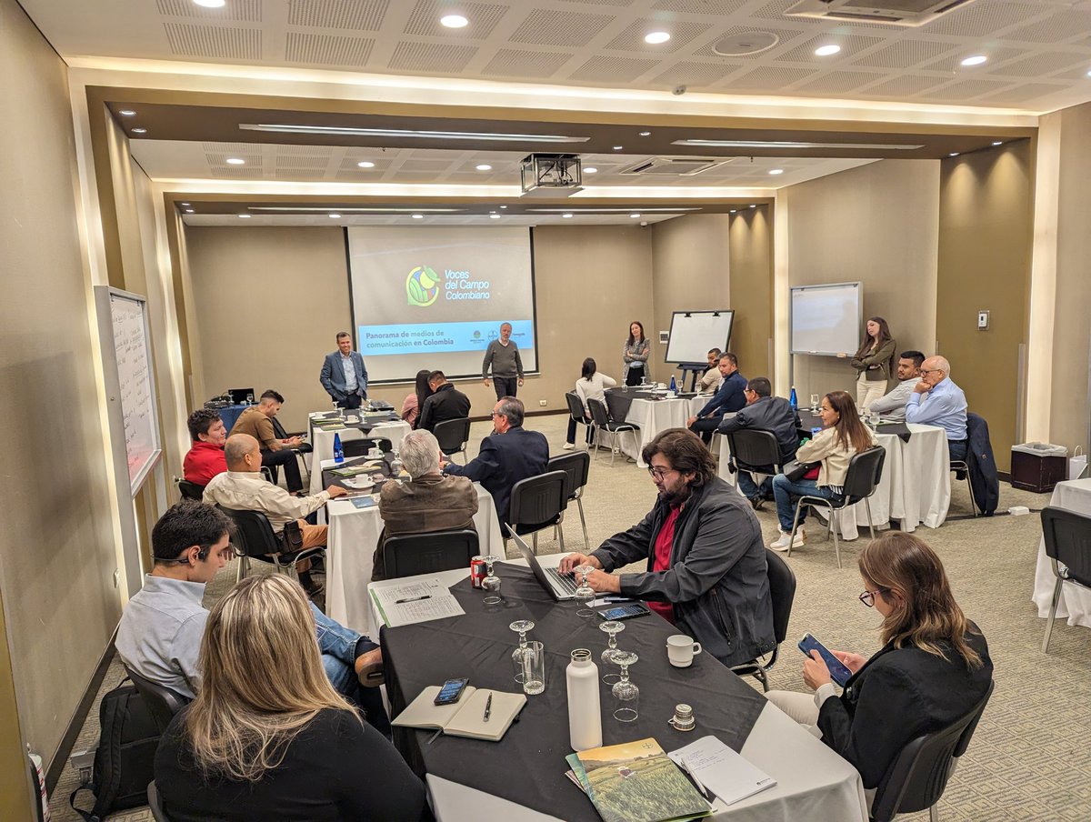 Last day of this communication engagement! I will follow up to share more of what we've learned during the week, but we're very excited because the voices of Colombian agriculture are strong and ready to be amplified! @GlobalFarmerNet