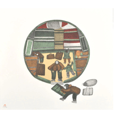 Print from 1984: Move to Winter Quarters by Oshutiak Pudlat at ukpikart.ca/product/move-t… 

#Inuit #InuitArt, #print, #CanadianArt , #arctic, #Polar, #CapeDorset, #Kinngait, #artgallery #Halifax,#gallery,#Winter,#art,#gift, #buyoriginalart,#Ukpik,#Move, #Quarter