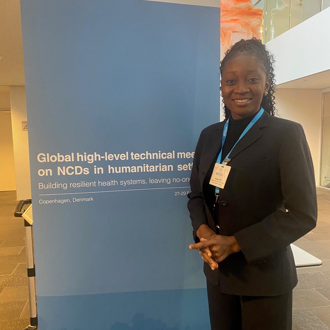 🗨️“We must take a human-centred approach in responding to #NCDs in #humanitarian settings, involving refugees themselves to co-create solutions. Now is the time for action” - Louange Koffi (@LouuuAnge), born in a refugee camp & now works with refugee communities as a registered