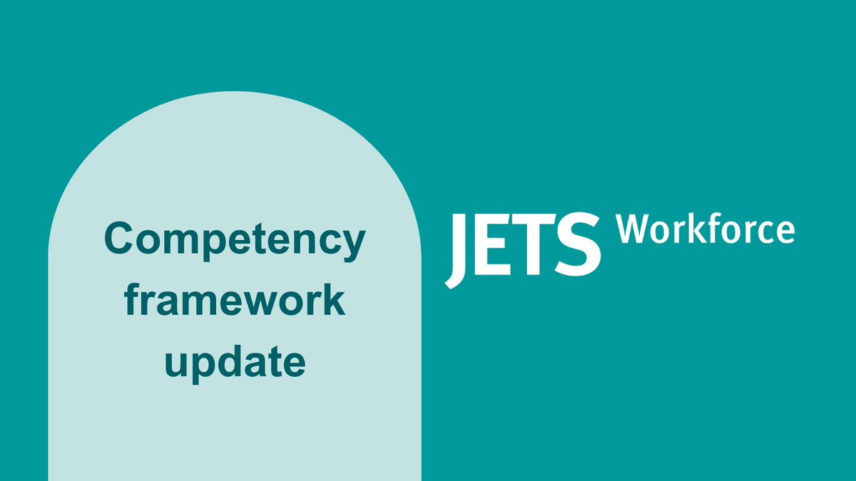 Don't forget that Version 1 of the JETS Workforce competency framework will be archived from Monday 29 April. All users will be automatically moved to the new framework. You can find more details on our website: jetsworkforce.thejag.org.uk/Competencies.