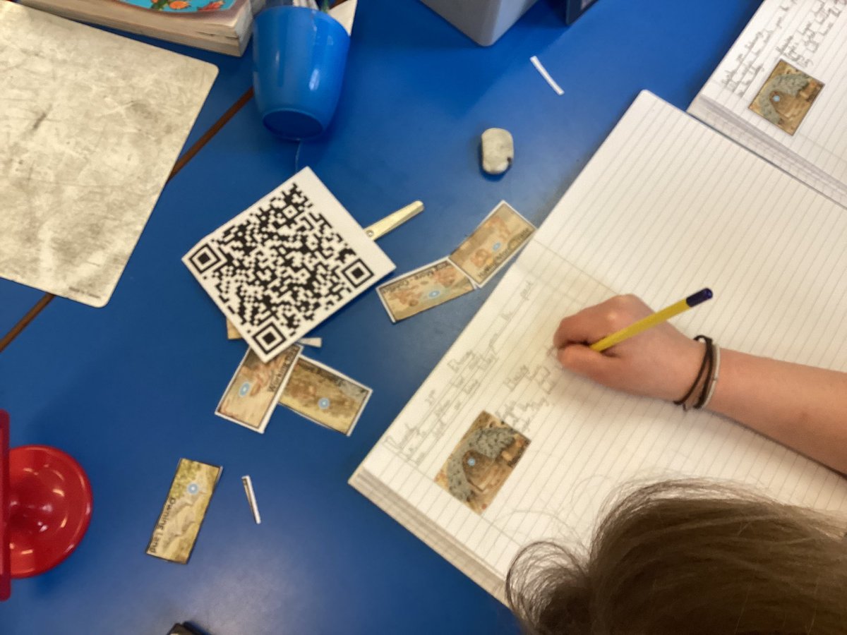 Year 3 Hazel are using iPads and QR codes to help them research the Neolithic period of the Stone Age. #historyburnopfield #computingburnopfield