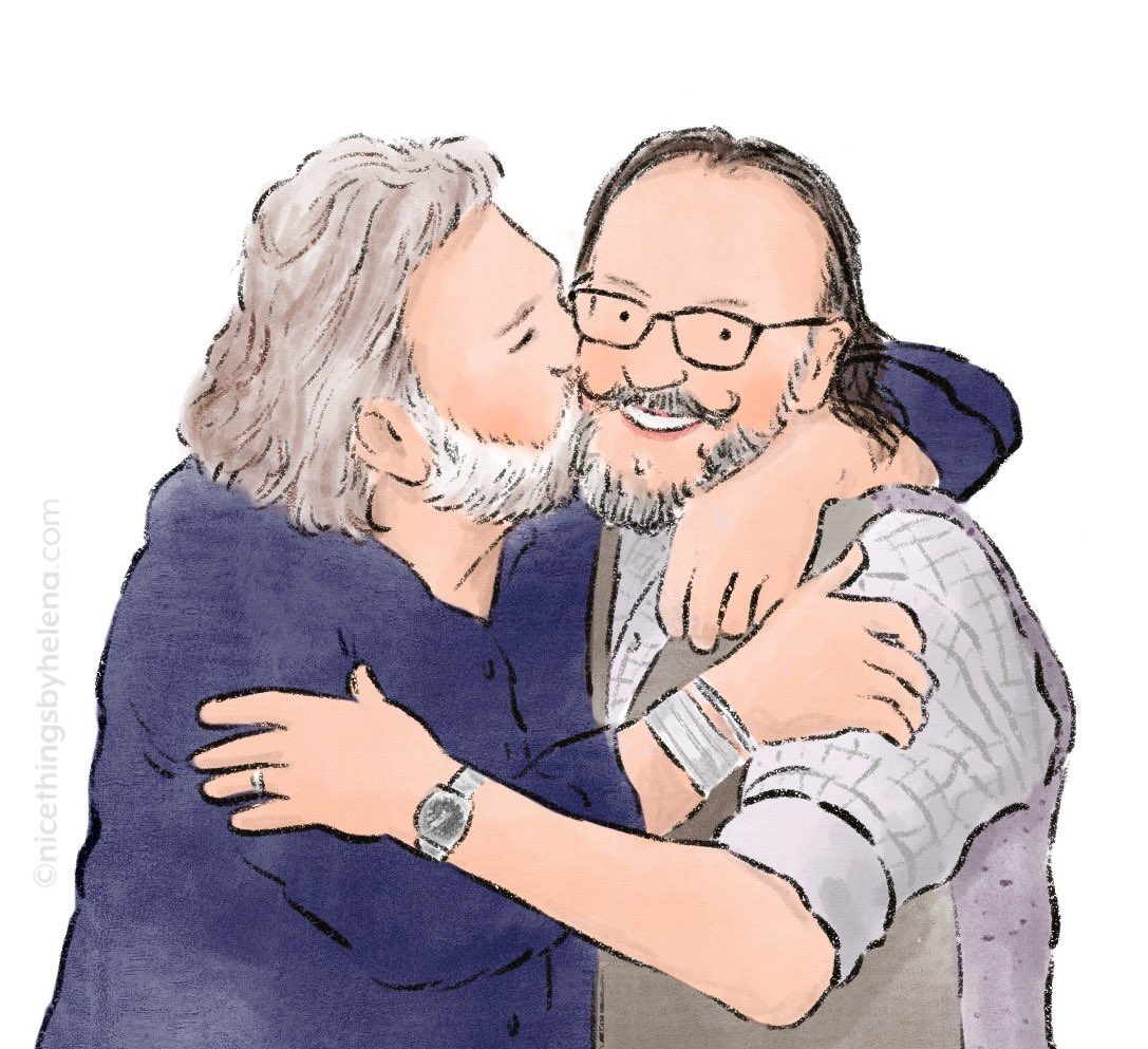 Goodbye Dave Myers. Your warmth, humour, joy and gentleness will be missed. I’m sending love to all who loved you. 💌 #davemyers #thehairybikers @HairyBikers