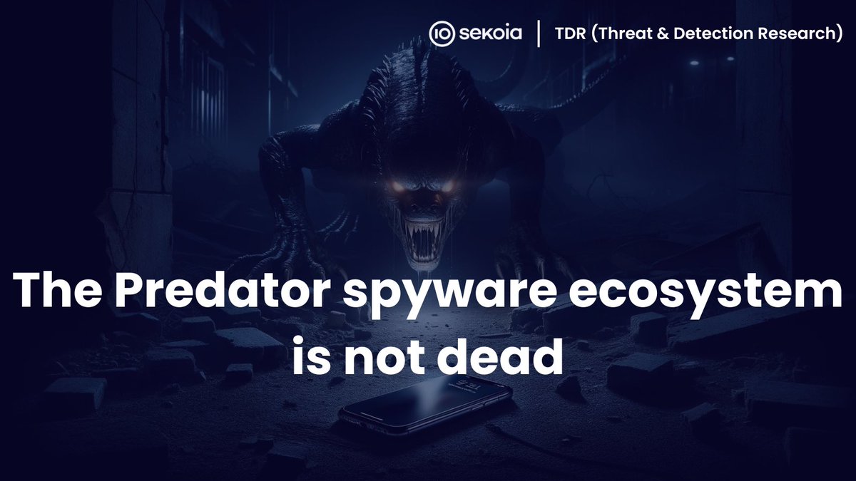 ⏳Yesterday, Sekoia TDR team exposed a new infrastructure built after the #PredatorFiles publications, proving that the #spyware is still in use nowadays💥 blog.sekoia.io/the-predator-s…