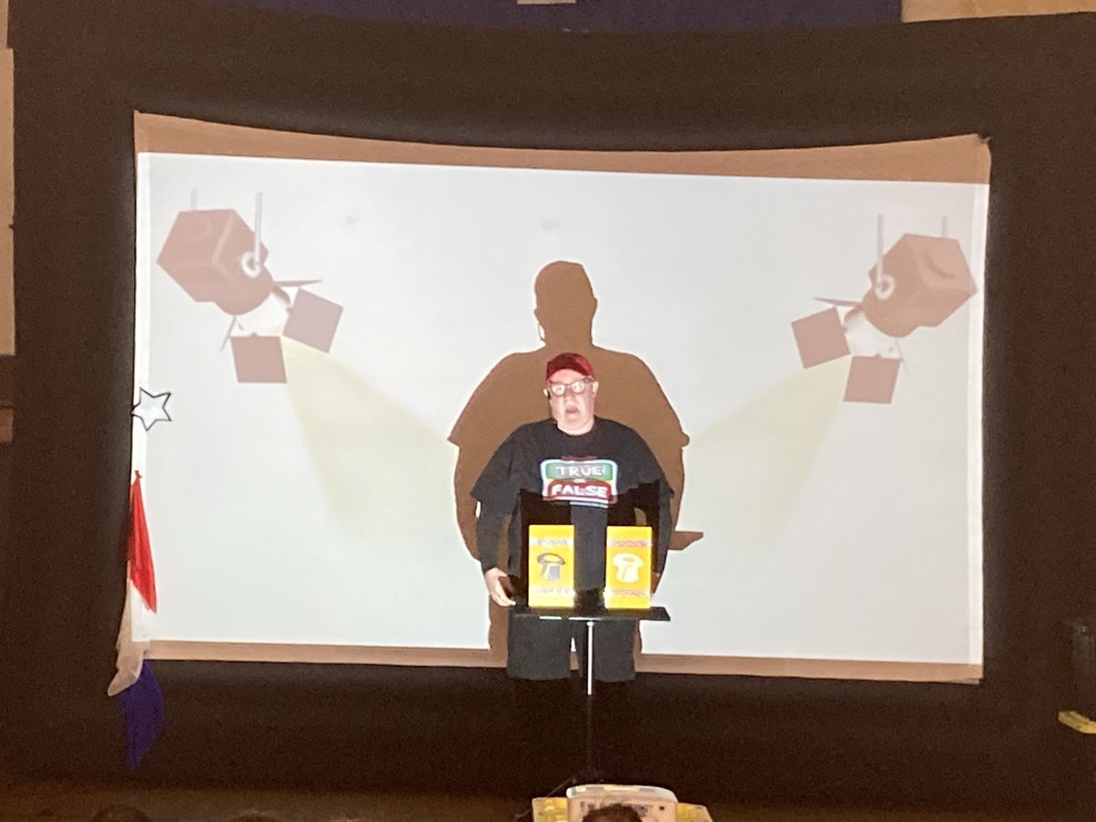 Having fun at our annual Illusion Maker Assembly about saving our planet!  Thank you David James aka the Illusion Maker