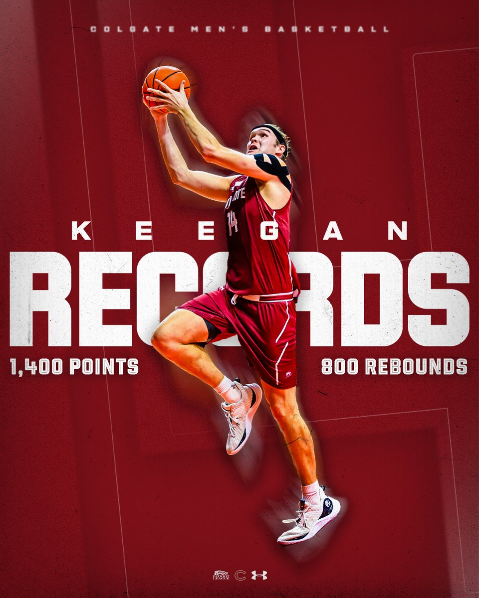 𝟏𝟒𝟎𝟎 𝐩𝐨𝐢𝐧𝐭𝐬. 𝟖𝟎𝟎 𝐫𝐞𝐛𝐨𝐮𝐧𝐝𝐬.

<a href="/KeeganRecords/">Keegan Records</a> becomes the fourth player in program history to achieve both career marks. The list?

▪️Jack Nichols
▪️Adonal Foyle
▪️Will Rayman
▪️Keegan Records

#GoGate