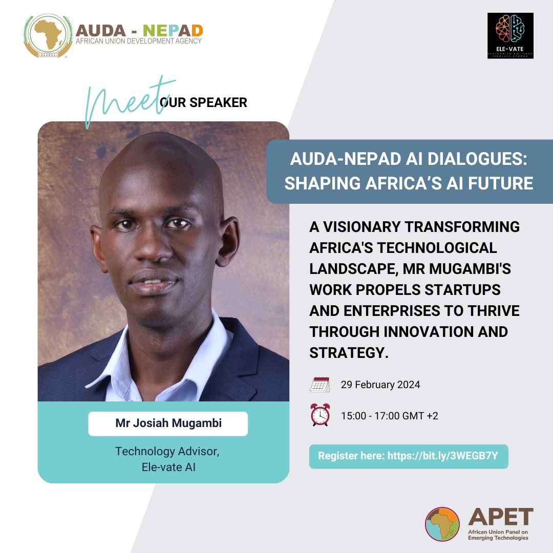 📚 Join Dr @Lwidiko, Mfon, and @jmugambi for a panel on #AI, #Robotics, and #Innovation in strengthening Education in Africa. A crucial conversation in the Year of Education. There's still time to be part of this vital discussion: bit.ly/3uuJO20 #AIForAfrica #Agenda2063