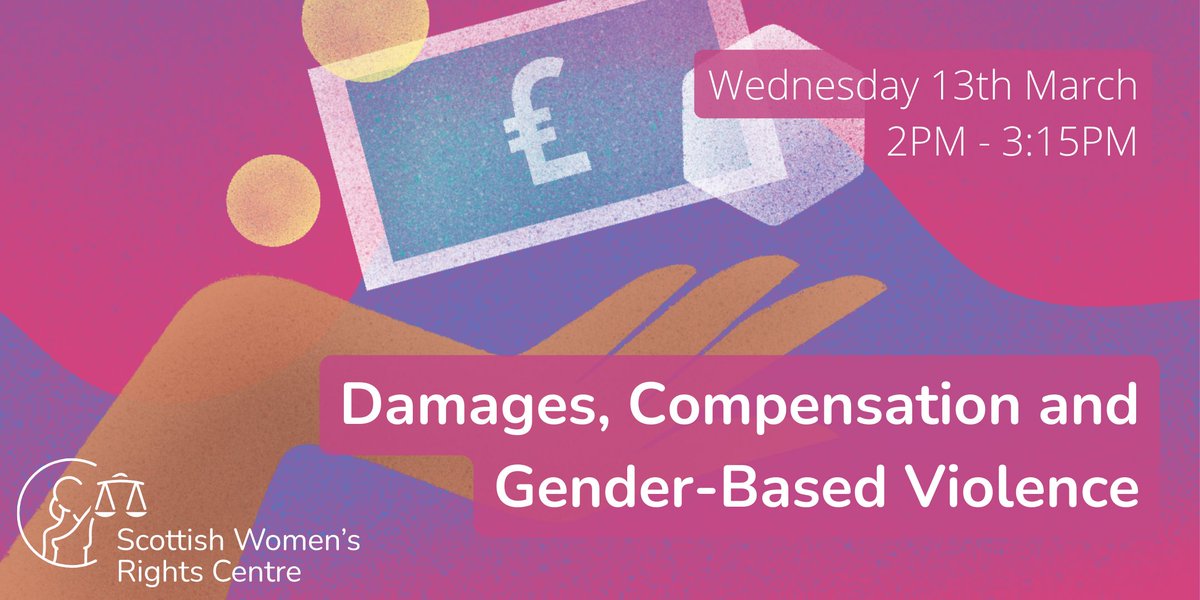 🗓 BOOK NOW: Damages, Compensation and Gender-Based Violence (13th March) Designed for frontline support/advocacy/caseworkers to help you confidently support and provide useful information to survivors seeking compensation and damages. Info & booking: eventbrite.com/e/damages-comp…