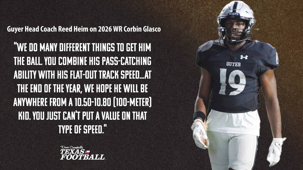 If you don't know about @DentonGuyer_FB's Corbin Glasco, you will real soon. texasfootball.com/article/2024/0… @CorbinGlasco | @ReedHeim | 🔌 @GPowersScout
