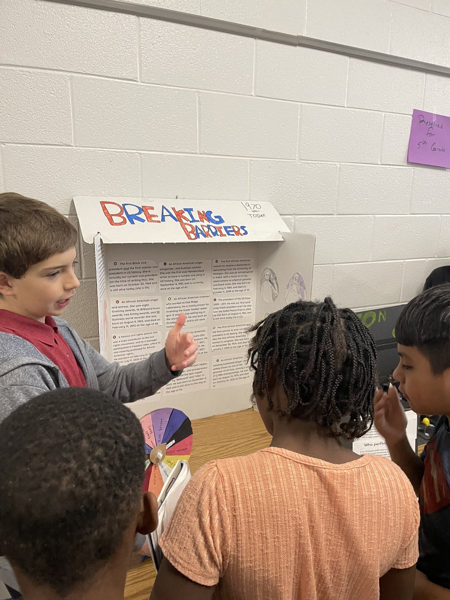 HVE is proud of our 5th graders for today’s amazing Black History Celebration. Thank you families for visiting and helping us celebrate as a community.