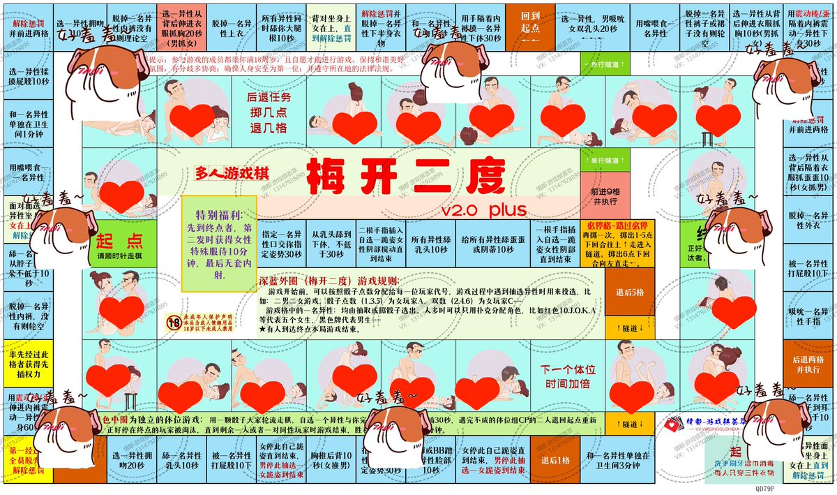 多人系列 梅开二度 V2.0 PLUS  
多男多女 情侣均可 使用。
实物棋和电子原图 均可。 主页找我