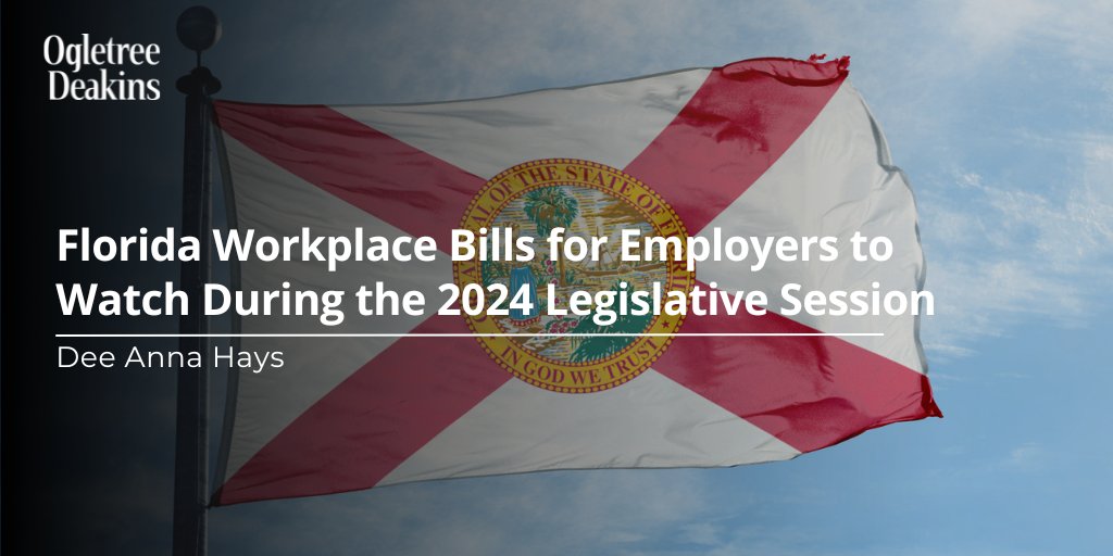 Florida's 2024 legislative session has taken up potentially significant legislation for employers, including bills addressing child labor, heat exposure requirements, & more. If passed, these bills may impact employers in many industries across the state: bit.ly/49QGLQU