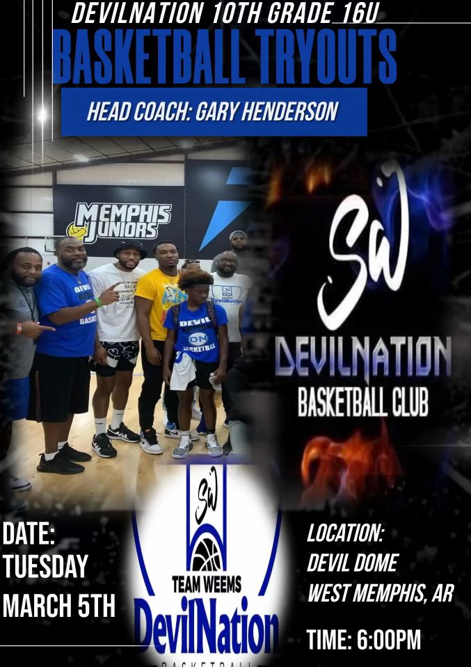 Arkansas DevilNation (@ardevilnation) on Twitter photo SWDN 16U Elite tryouts will be Tuesday 3/5/24 <a href="/6pm/">Follow us @Shop6pm!</a>. WMHS DevilDome. This team will compete on a National schedule with stops at all the NCAA certified Live event dates. Please come prepared to compete and go Hard. SWDN 16U Elite tryouts will be Tuesday 3/5/24 <a href="/6pm/">Follow us @Shop6pm!</a>. WMHS DevilDome. This team will compete on a National schedule with stops at all the NCAA certified Live event dates. Please come prepared to compete and go Hard.