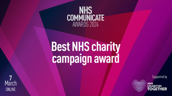 We're delighted to share we've been shortlisted for the @NHSCommunicate 2024 Best NHS Charity Campaign Award for our interventional radiology scanner appeal! 🥳 
The award supported by @NHSCharities celebrates excellence in NHS communications.
Thank you #NHSCommunicate! ✨