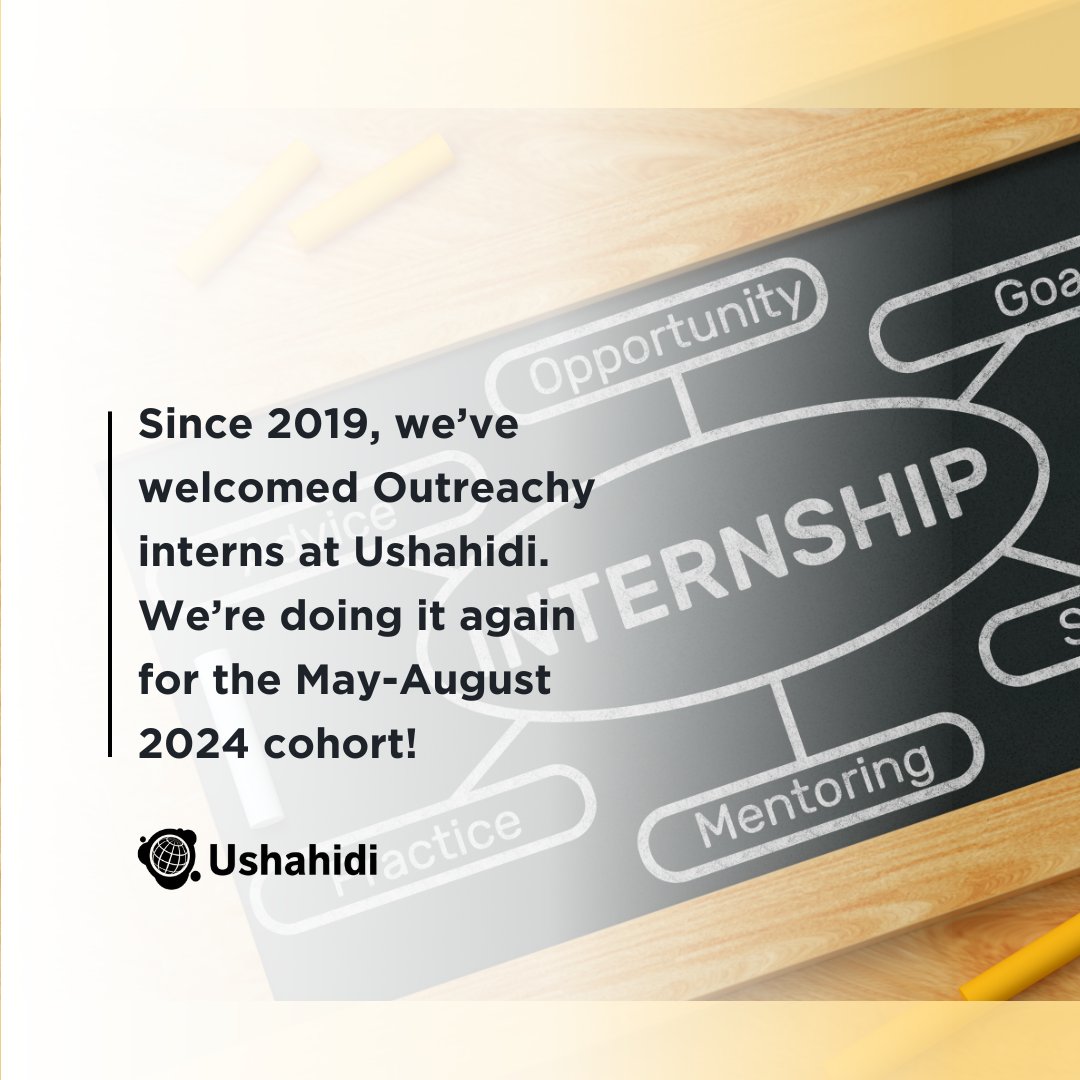 Calling @outreachy May 2024 interns! Thrilled to share that we'll be part of your journey!

As the contribution period starts on March 4th, explore Ushahidi projects, & together, let's dive into open-source innovation & make a lasting impact!
#Ushahidi #TechInclusion #OpenSource