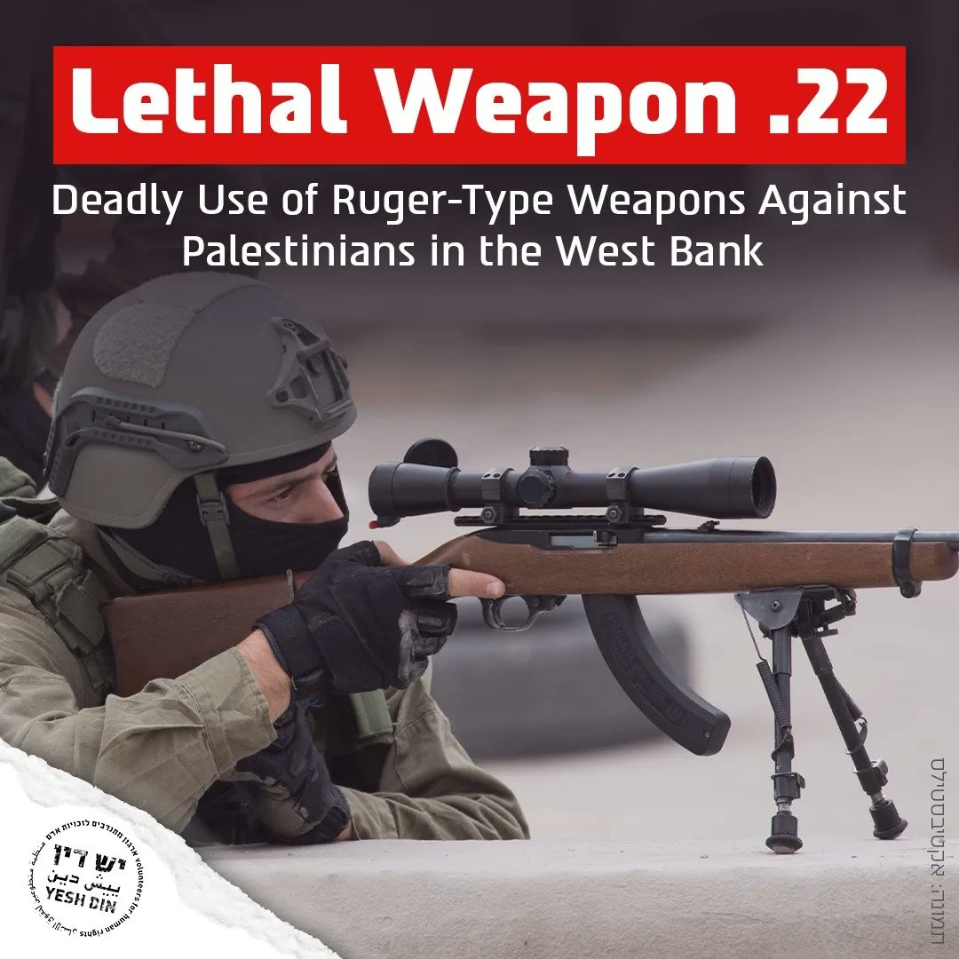 [1] This morning, Yesh Din published a new report focusing on the use of Ruger firearms and the .22 inch ammunition they use in the West Bank, alongside the open-fire regulations for the use of these weapons.