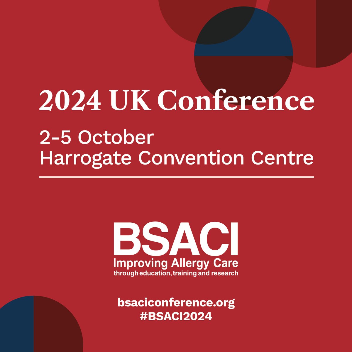 #BSACI2024: early bird registration is now open! Please join us in Harrogate on Wednesday 2nd-Saturday 5th October 2024. View the preliminary programme, submit your abstract by Monday 10th June and register at bsaciconference.org