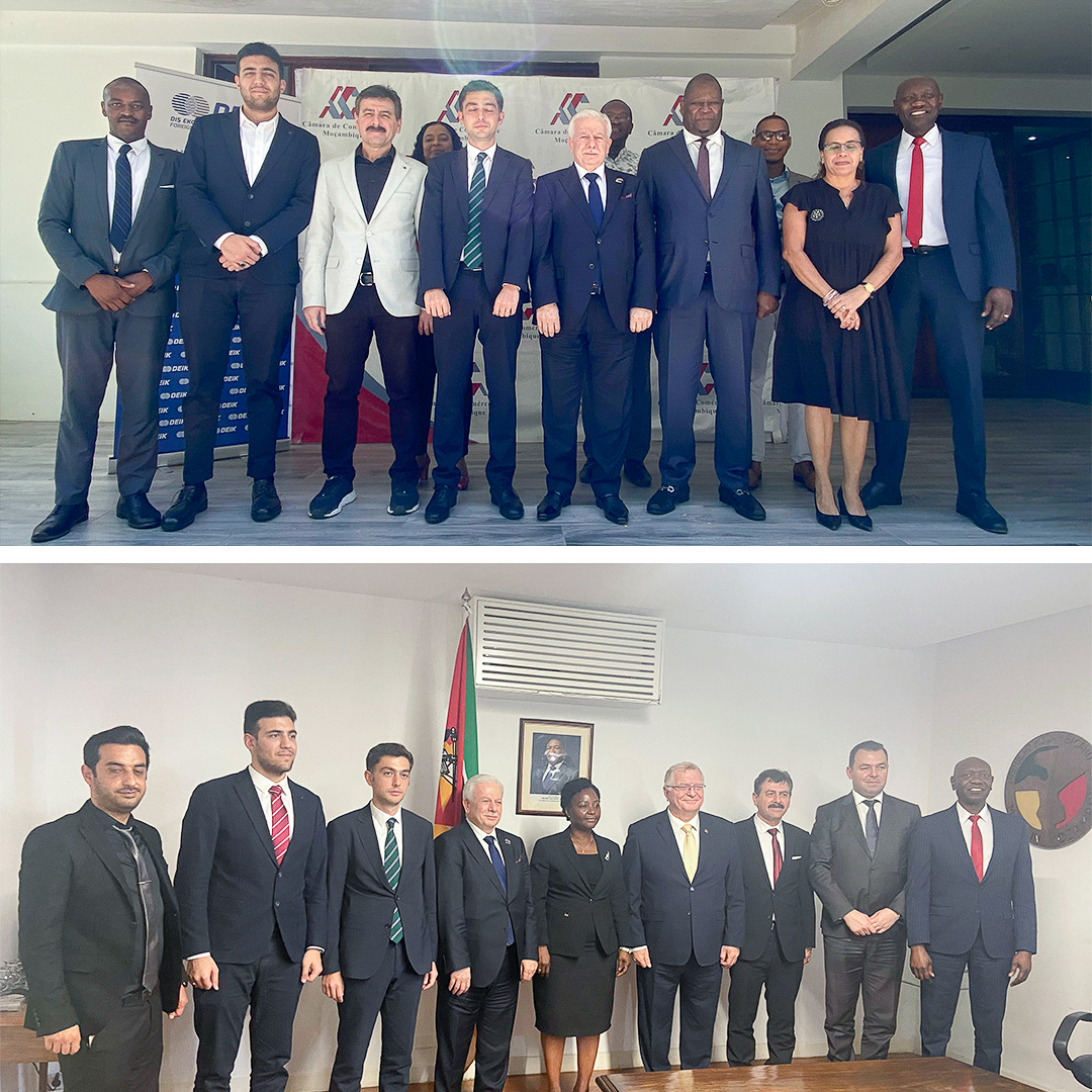 Dış Ekonomik İlişkiler Kurulu - DEİK (@deikiletisim) on Twitter photo Türkiye-Mozambik İş Konseyimiz, <a href="/temelakgun/">Temel Akgün</a> başkanlığında, <a href="/TC_MaputoBE/">Türkiye in Mozambique</a> Büyükelçimiz <a href="/AvniAksoy/">Avni Aksoy</a>, Ticaret Müşavirimiz Batuhan Uysal'ın katılımlarıyla Maputo'ya ziyaret gerçekleştirdi.
Ziyarette,
📍Mozambik Ticaret Bakan Yardımcısı Ludovino Bernardo,
📍Mozambik Yatırım Ajansının Türkiye-Mozambik İş Konseyimiz, <a href="/temelakgun/">Temel Akgün</a> başkanlığında, <a href="/TC_MaputoBE/">Türkiye in Mozambique</a> Büyükelçimiz <a href="/AvniAksoy/">Avni Aksoy</a>, Ticaret Müşavirimiz Batuhan Uysal'ın katılımlarıyla Maputo'ya ziyaret gerçekleştirdi.
Ziyarette,
📍Mozambik Ticaret Bakan Yardımcısı Ludovino Bernardo,
📍Mozambik Yatırım Ajansının