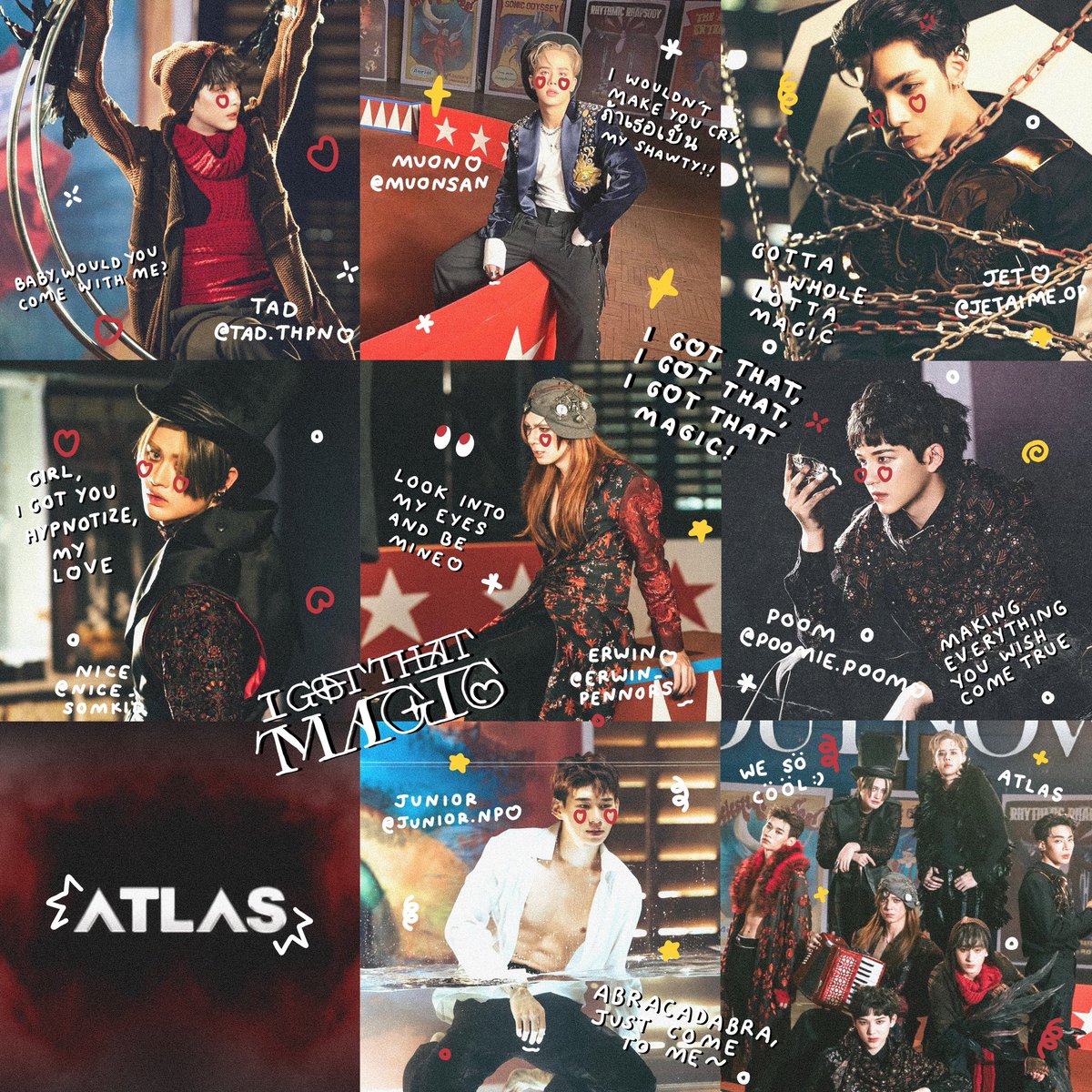 mydeartaddy's tweet image. atlas got that, atlas got that,
atlas got that magic 🪄⭐️🎩💖
 
#ATLASIGotThatMagic_MV
#ATLAS_th #ATLASth
#artworkเอลิส

#JuniorAtlas #MuonAtlas #TadAtlas
#PoomAtlas #ErwinAtlas #NiceAtlas
#JetAtlas