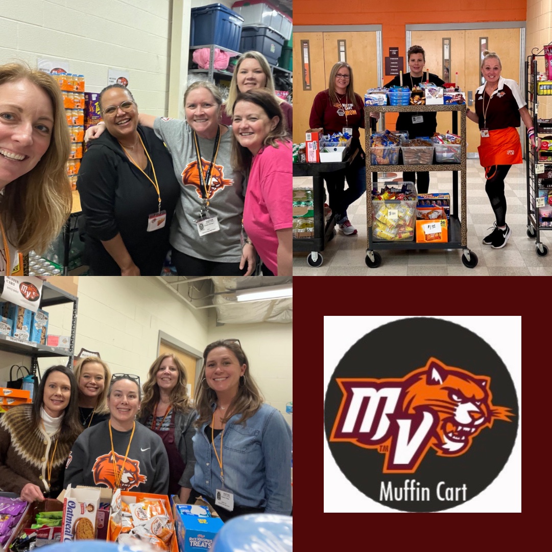Volunteers are critical to our success! Our Muffin Cart is run by our MC Chair, Tara, &amp; the great committee of volunteers (not all pictured) that dedicate their time. Volunteering provides so many benefits to the school community &amp; we are thankful for our all of our volunteers.