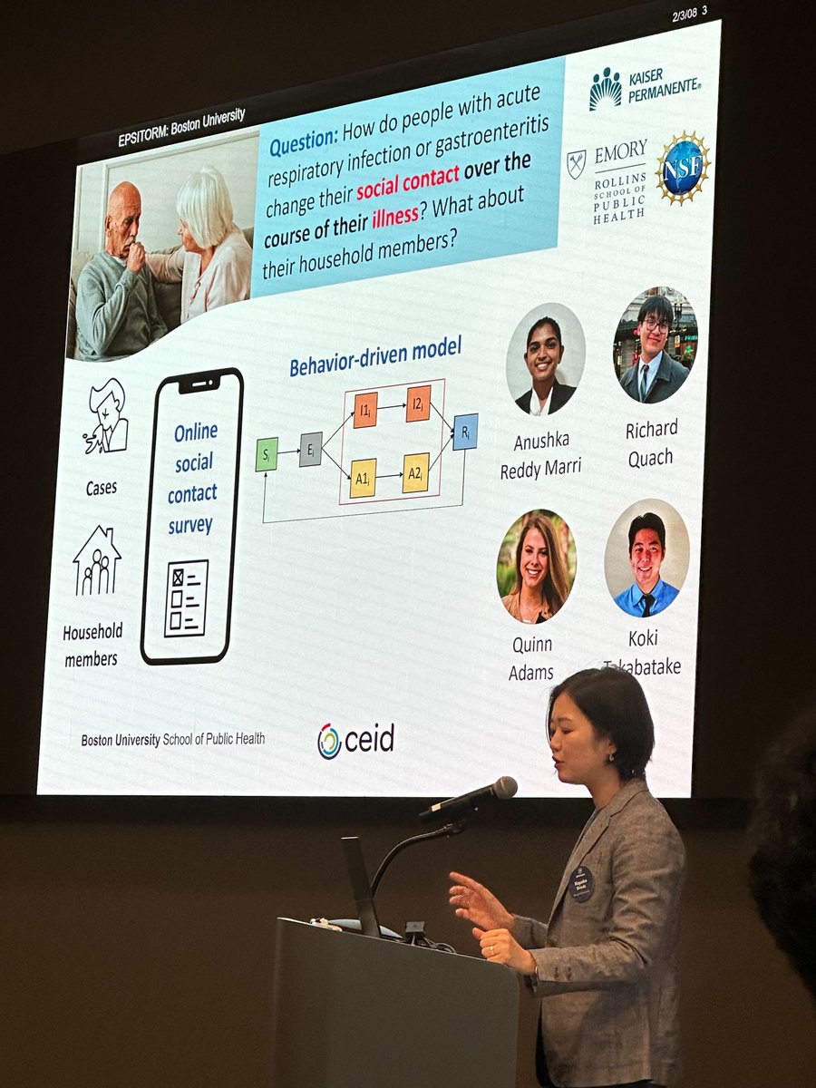 CEID faculty <a href="/KayokoShioda/">Kayoko Shioda, PhD, DVM, MPH</a> &amp; @lfwhite14 (<a href="/BUSPH/">Boston University School of Public Health</a>) along with student researchers are presenting at EPISTORM's 1st Annual Meeting <a href="/Northeastern/">Northeastern U.</a> this week. This <a href="/CDCgov/">CDC</a> funded initiative is a collaborative effort on data science &amp; pandemic preparedness.
<a href="/BostonUResearch/">Office of Research, Boston University</a>