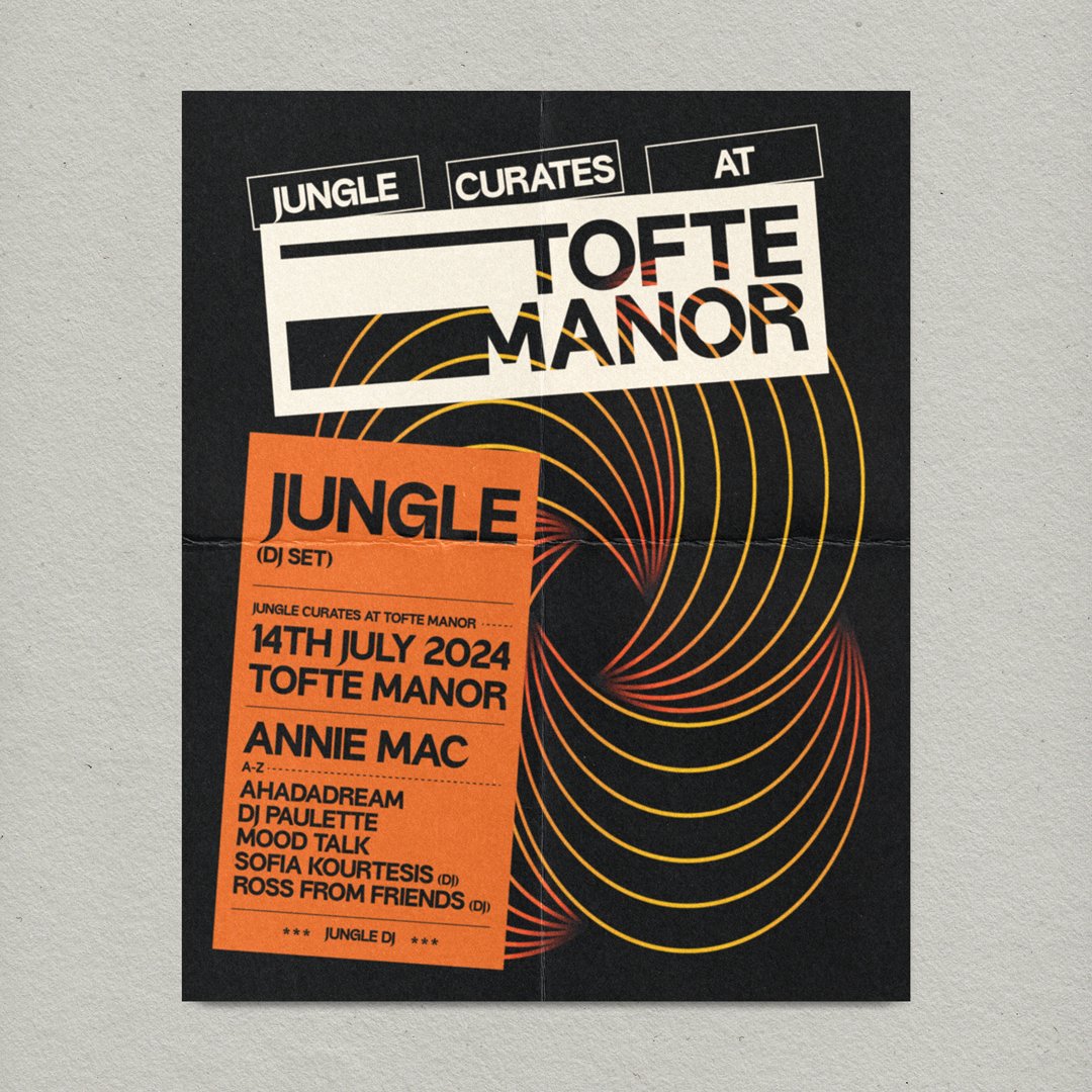 We’re taking over Tofte Manor with a specially curated lineup of DJs including Annie Mac, Ross From Friends and many more! Pre-sale March 5th at 12pm. 🌋 Sign up now 🌴 jungle.ffm.to/toftemanor