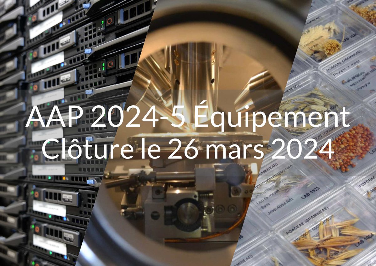 DIM Patrimoines matériels (@reseau_pamir) on Twitter photo 🔔 Il vous reste un mois pour postuler à l'AAP 2024-5 "Équipement" du <a href="/reseau_pamir/">DIM Patrimoines matériels</a> !
✅ Demande d'#équipement > 50k€
➡️ pamir-aap24-4.sciencescall.org
<a href="/iledefrance/">Région Île-de-France</a> 🔔 Il vous reste un mois pour postuler à l'AAP 2024-5 "Équipement" du <a href="/reseau_pamir/">DIM Patrimoines matériels</a> !
✅ Demande d'#équipement > 50k€
➡️ pamir-aap24-4.sciencescall.org
<a href="/iledefrance/">Région Île-de-France</a>