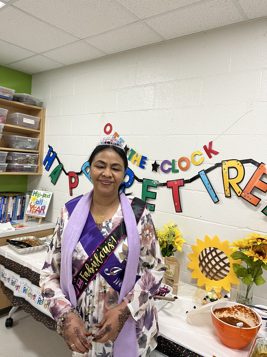 Congratulations to Ms. Abdalla on her retirement! We wish you well 💗