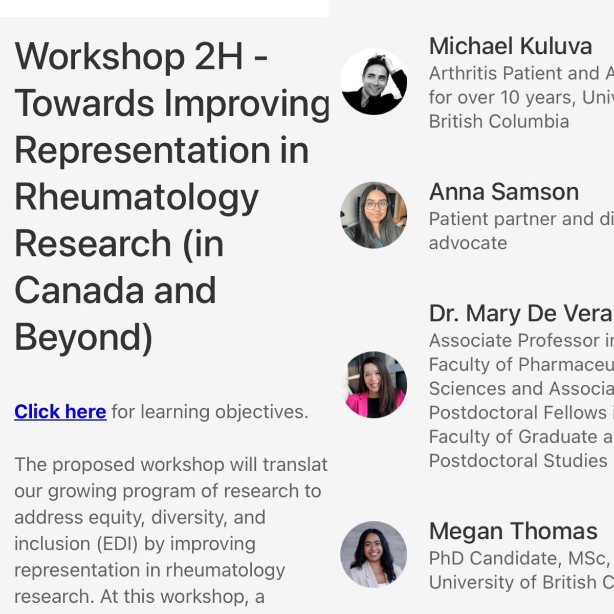 @CRASCRRheum #ASM24 Excited that this workshop proposal was accepted and looking forward to presenting it today with our amazing team - @meganthomas829 @annasamson_ @MichaelKuluva! @Arthritis_ARC