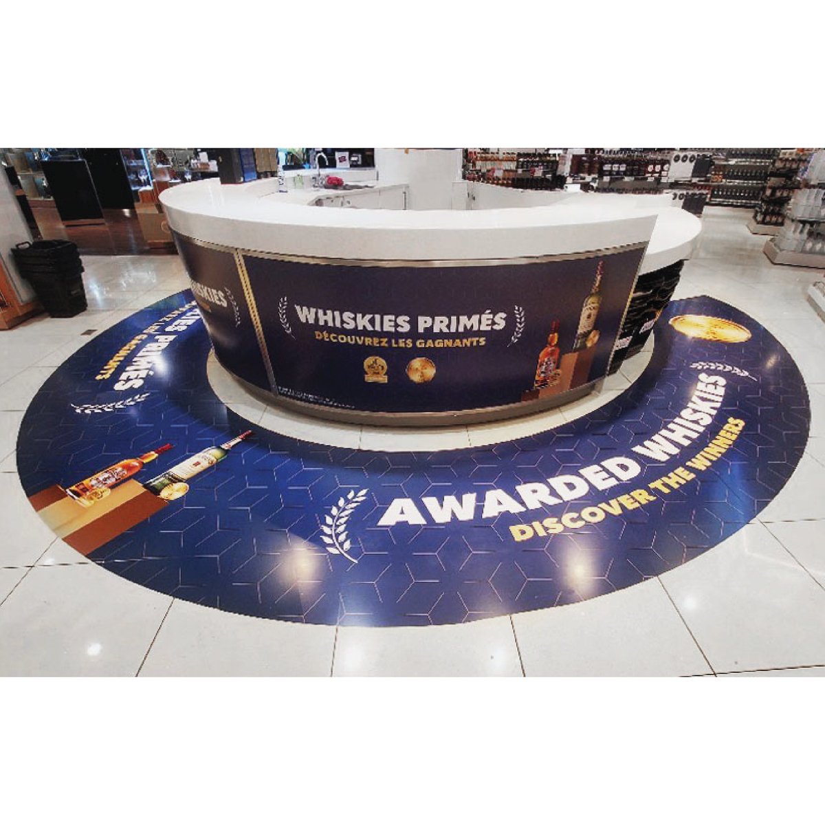 Whether you're sampling delicious foods or indulging in spectacular cocktails we can help you bring your brand to the forefront. Try wrapping your promotional space with eye catching graphics. We can help you that! #largeformatprinting #largeformat #vinylprint #decal #vinylwrap
