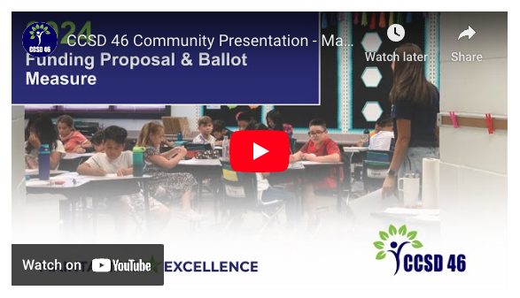 Did you miss our Community Information Meetings about the funding proposal and ballot initiative? You can watch it online! We also have links to all of the reports/studies/FAQ/Tax Calculator and more on the D46.org/excellence website. Video: d46.org/community-meet… #ICYMI