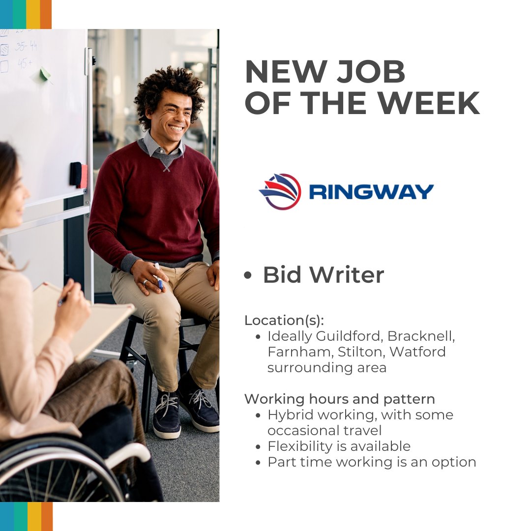 📣Job of the Week - Bid Writer @Ringway_UK Are you looking to return and would like to find out more about this opportunity? Visit, stemreturners.com/job/bid-writer/ #bidwriter #ReturntoSTEM