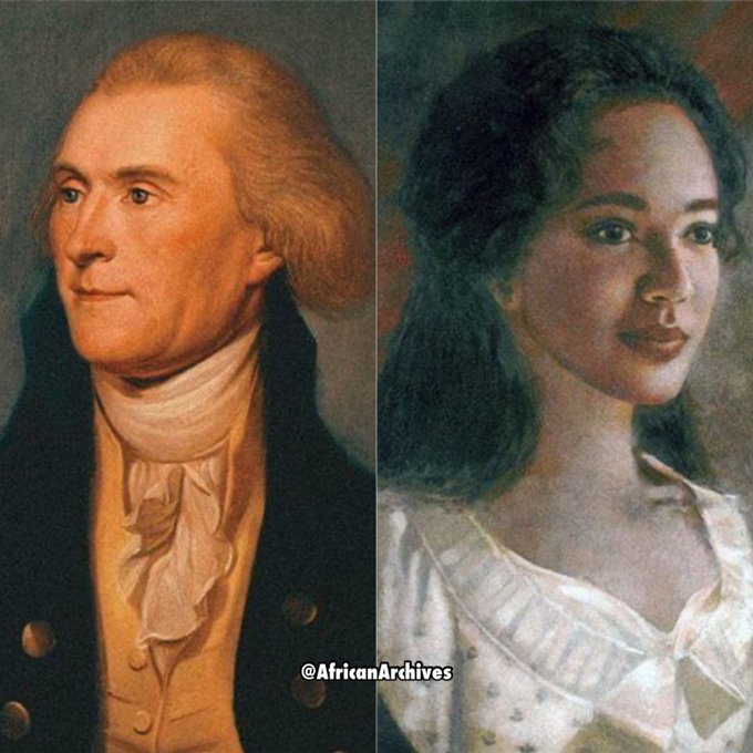 Sally Hemings, the woman Thomas Jefferson enslaved. She was called his 'mistress,' but how can you be a mistress when you were enslaved, a child, and could not consent? Had absolutely no choice? A THREAD