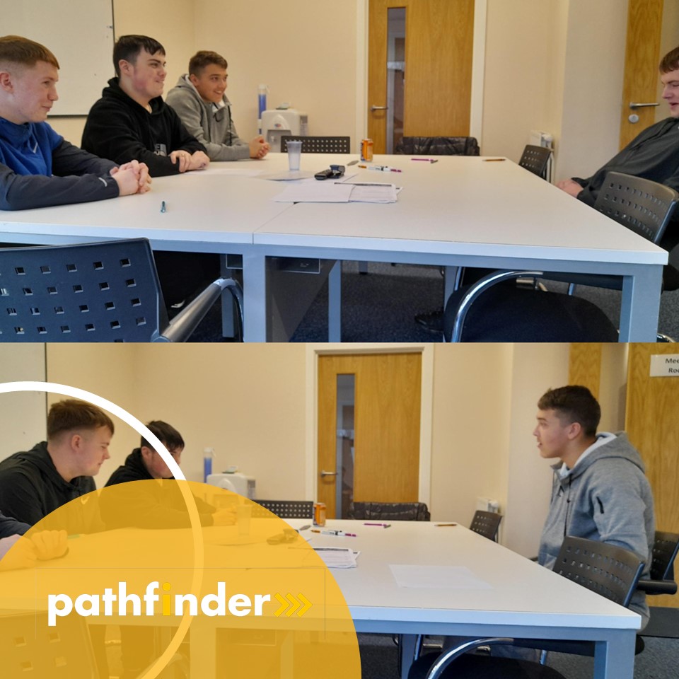 Dougie's Pathfinder group were on their final day of induction & completed mock interviews with their peers. Fun, & also a great way to gain experience of what an interview might be like. Now they're all ready for the reality as they move into work placements. @DRCYouthProject