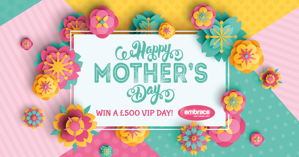 Tune in to the Breakfast Show on Embrace on 9th March for a chance to play ‘Don’t Ruin That Tune’ and you could win a £500 VIP DAY in Corby for your Mum! DAB | Online | 104.7