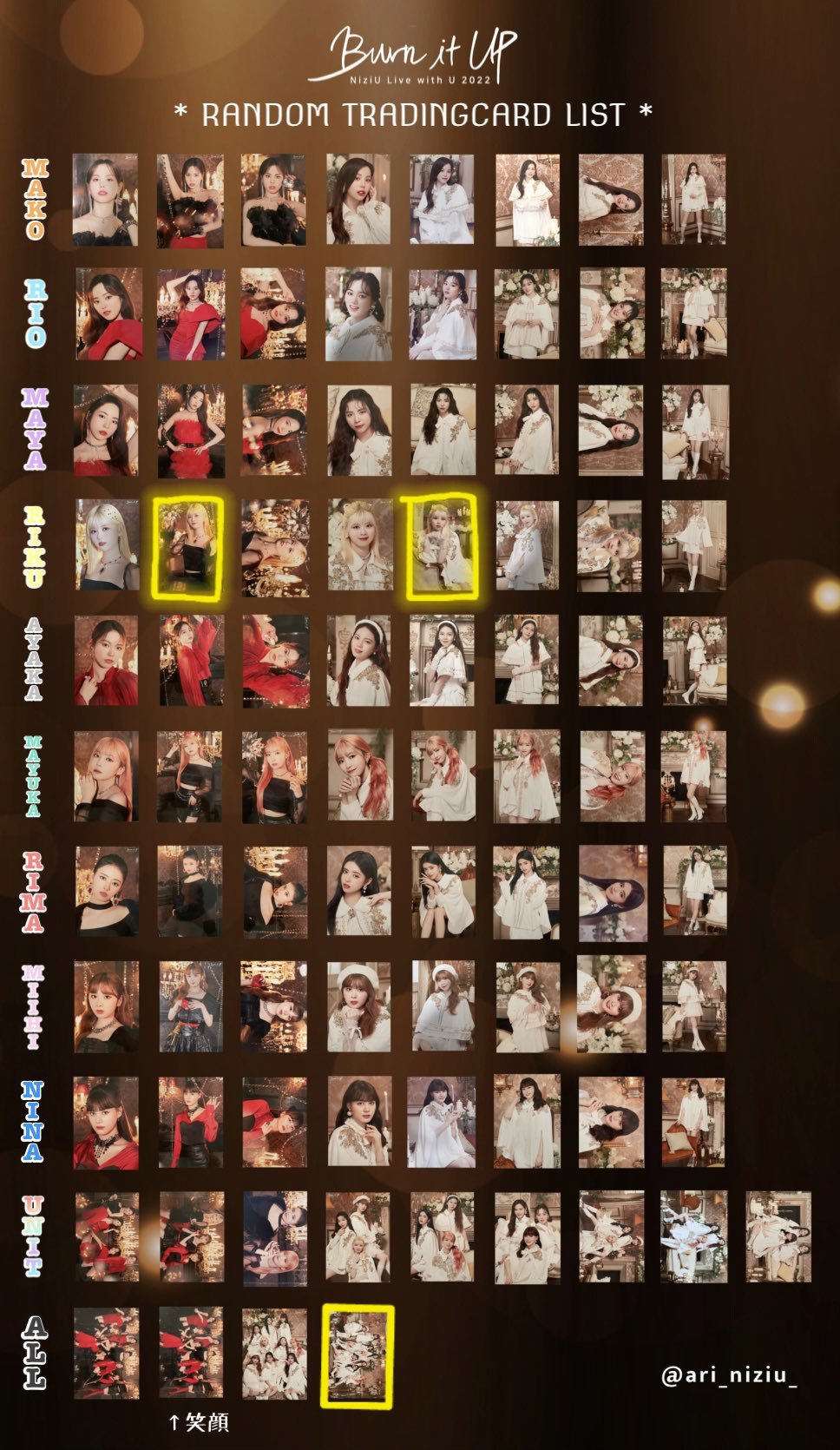 NiziU Burn it Up ラントレ コンプセット 【公式通販】