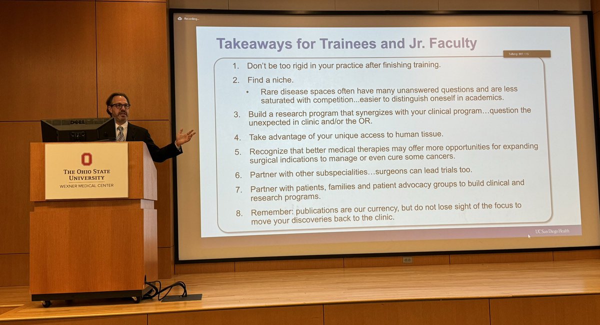timpawlik's tweet image. Today is #RareDiseaseDay2024 &amp;amp; @OhioStateSurg had THE perfect GR speaker @JasonSicklick. An absolutely amazing talk on paradigm shifting work targeting and treating each and every #cancer tumor as a rare “N of 1” with a truly personalized molecular #precision approach. 🧬🔬