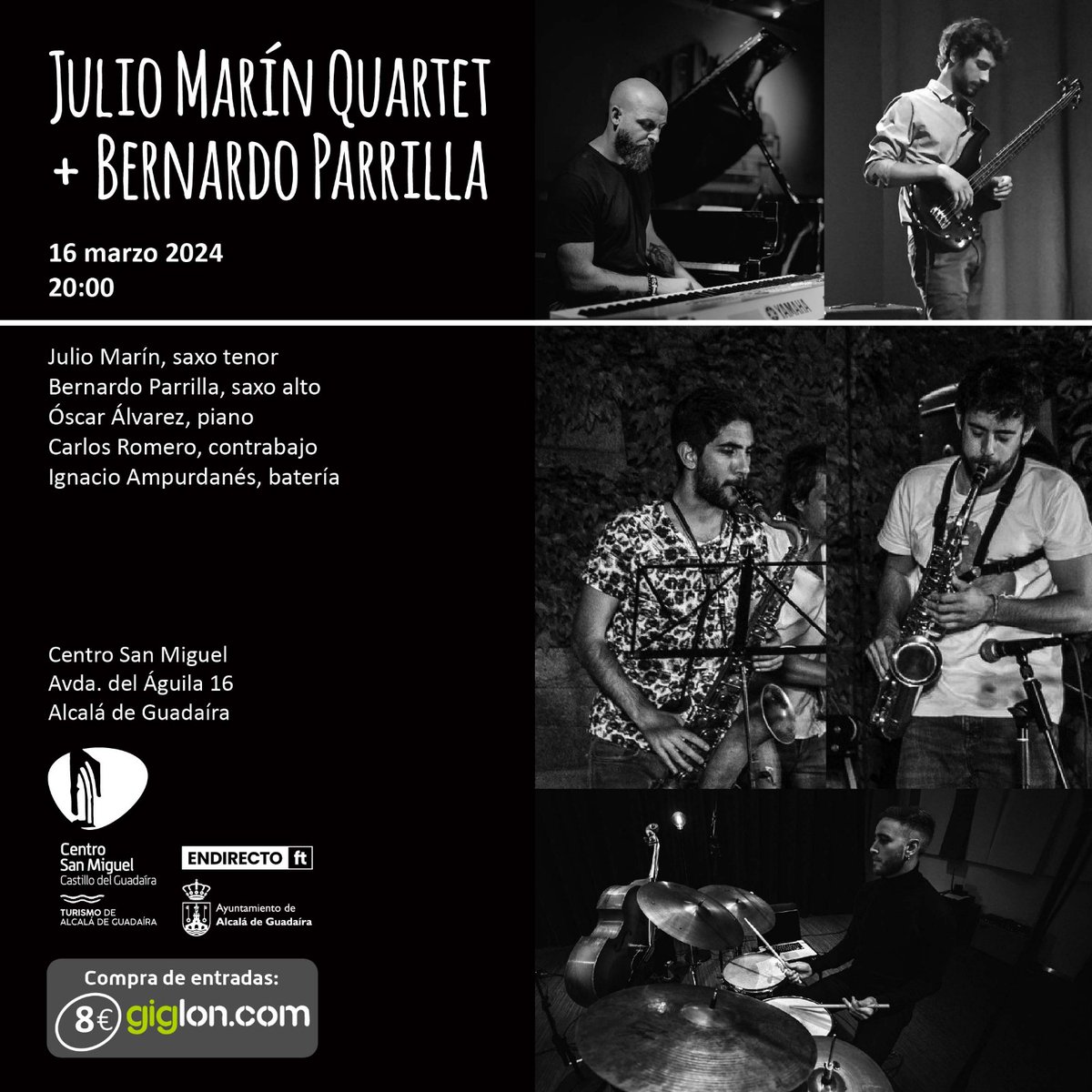 Ven a vivir el mejor #jazz en San Miguel 
centrosanmiguelalcala.com/event/julio-ma…