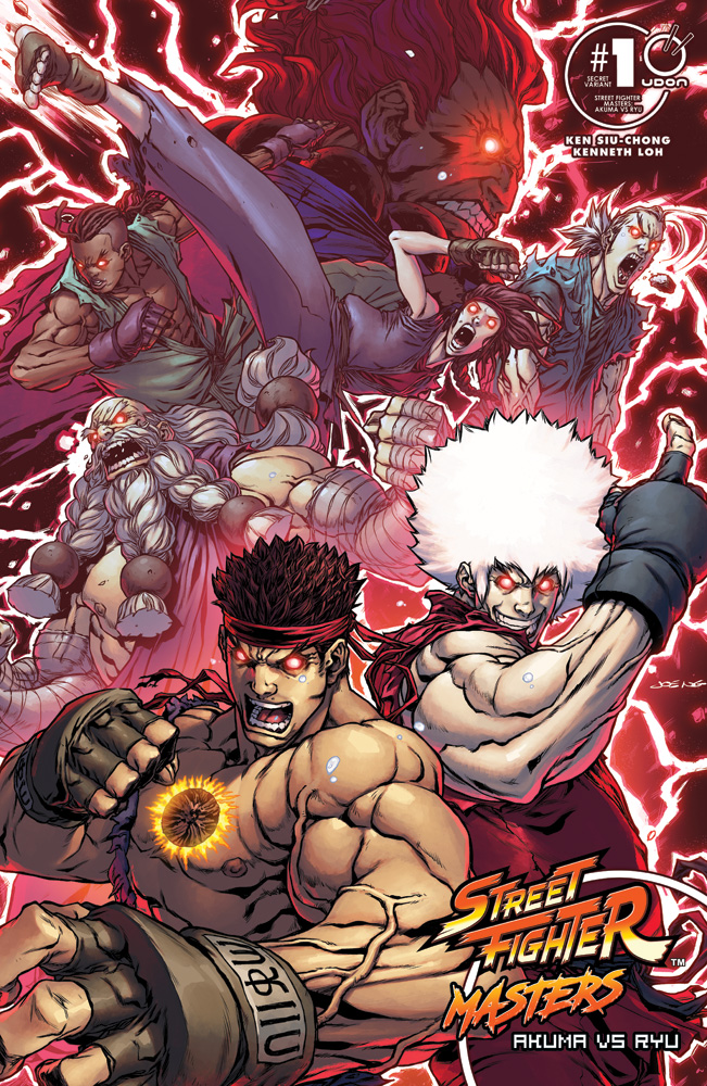 UdonEnt's tweet image. 🎉Announcing a surprise Direct Market Appreciation Variant for #STREETFIGHTER MASTERS: AKUMA VS RYU #1, in stores March 27!🎉One copy of the variant, featuring cover art by Joe Ng @TrickyDigits, will be sent FREE to every brick &amp;amp; mortar store that ordered the issue! Final Order…