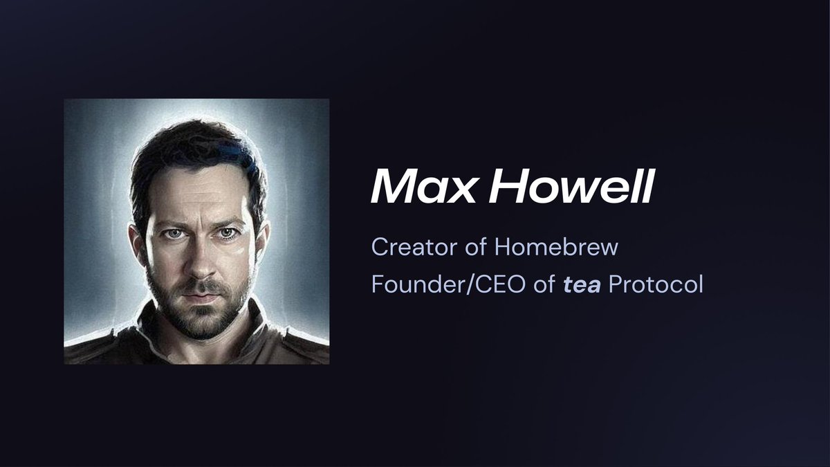 Hit up the main stage tomorrow at #EthDenver2024 at 12:05 to listen to @mxcl Keynote about Homebrew to tea: The problem with maintaining open source and how to solve it.
