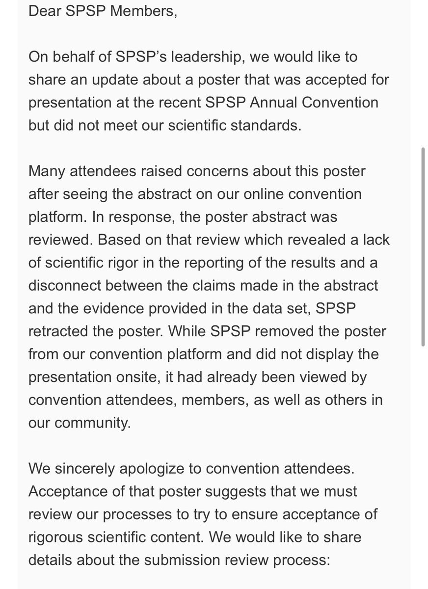 Abriana M. Gresham, Ph.D. (@abrianamgresham) on Twitter photo The <a href="/SPSPnews/">Society for Personality and Social Psychology</a> statements truly just keep getting worse and worse … read: “sorry the Islamophobia was not methodologically rigorous enough”🙄 The <a href="/SPSPnews/">Society for Personality and Social Psychology</a> statements truly just keep getting worse and worse … read: “sorry the Islamophobia was not methodologically rigorous enough”🙄