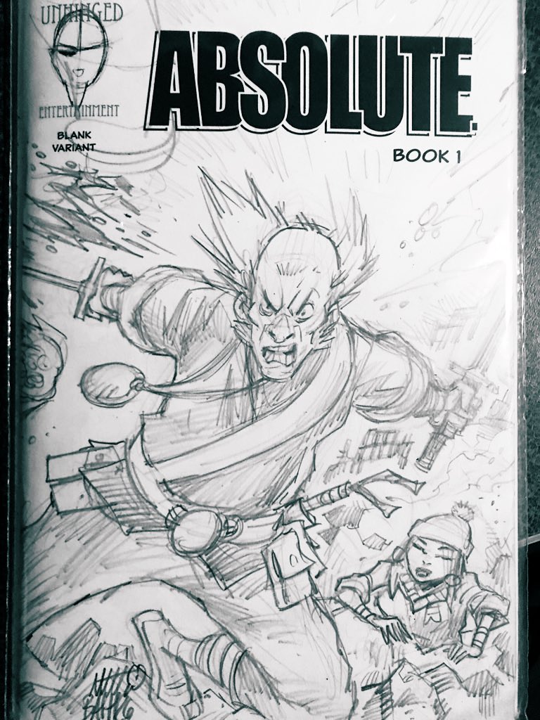 #sketchcover #absolute #oldman #ninja #swords #pencils #comicsgate