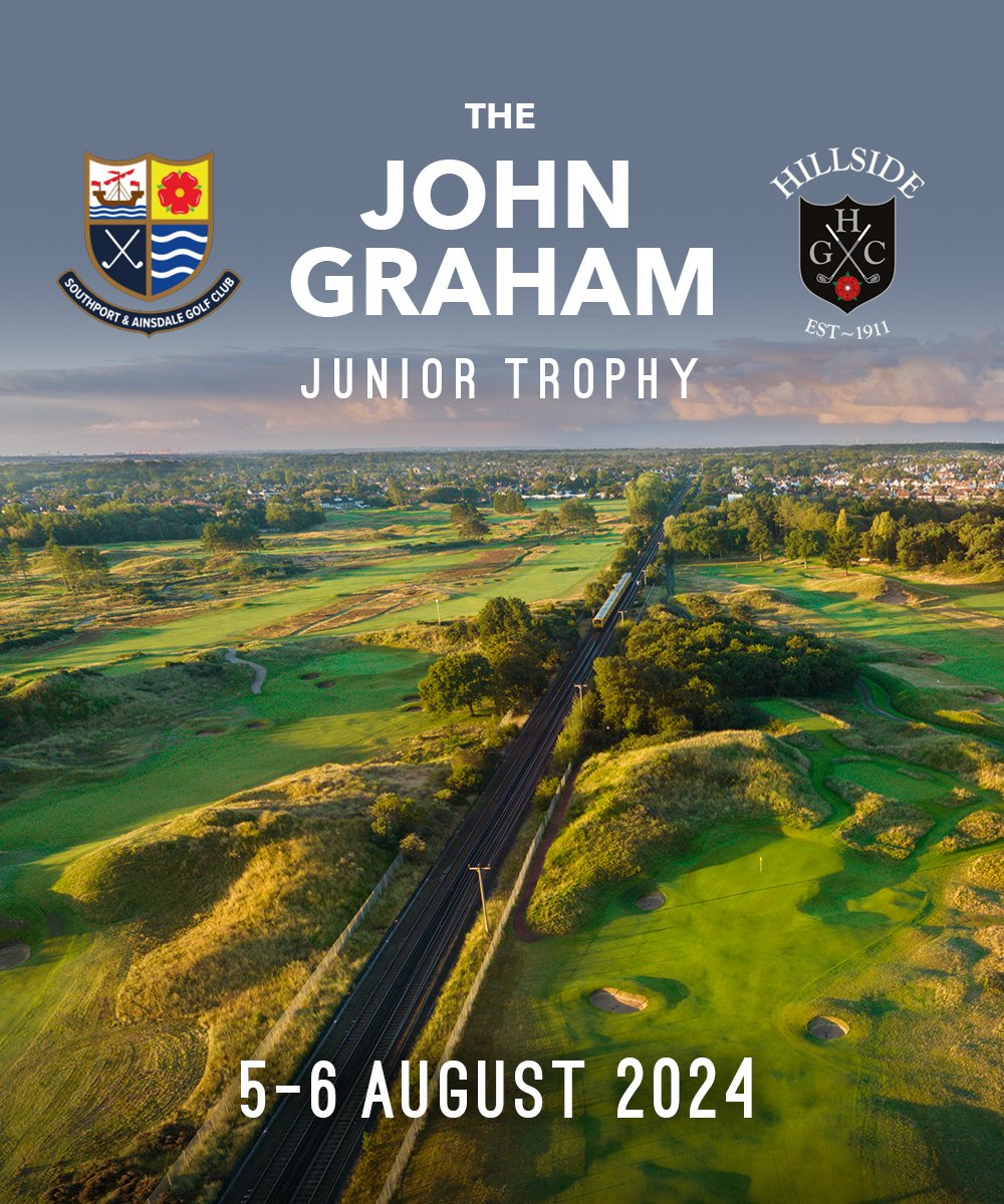 Juniors, the John Graham Trophy is back this August! A 72 hole event 🏆 Round 1 - 5th Aug @Hillside_GC Round 2 - 6th Aug @SandAGolfClub Closing date for entries - 5th Jul 2024 5pm Click the link below for more info: bit.ly/TJGT2024