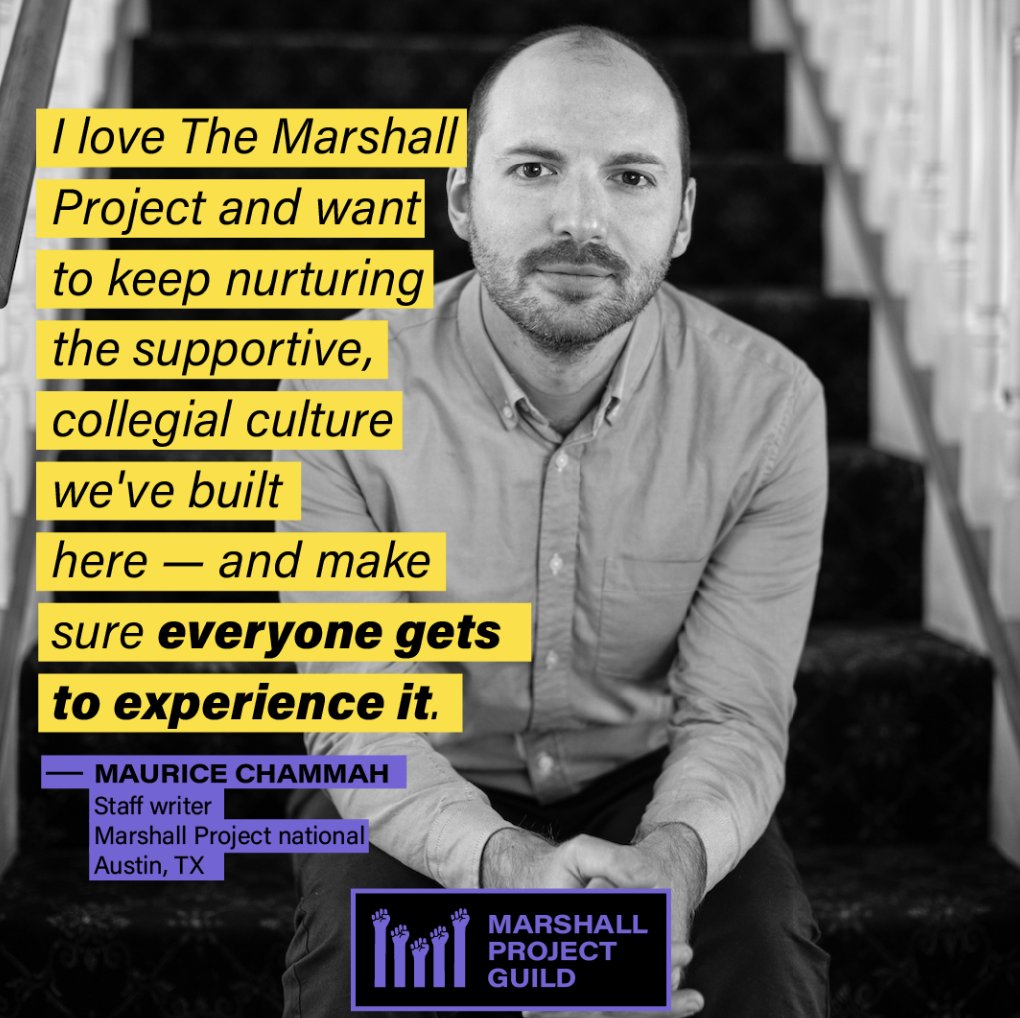 Being a writer inherently involves a lot of lonely moments.

You know what makes it less lonely? 

Collective organizing. 

marshallprojectguild.org
